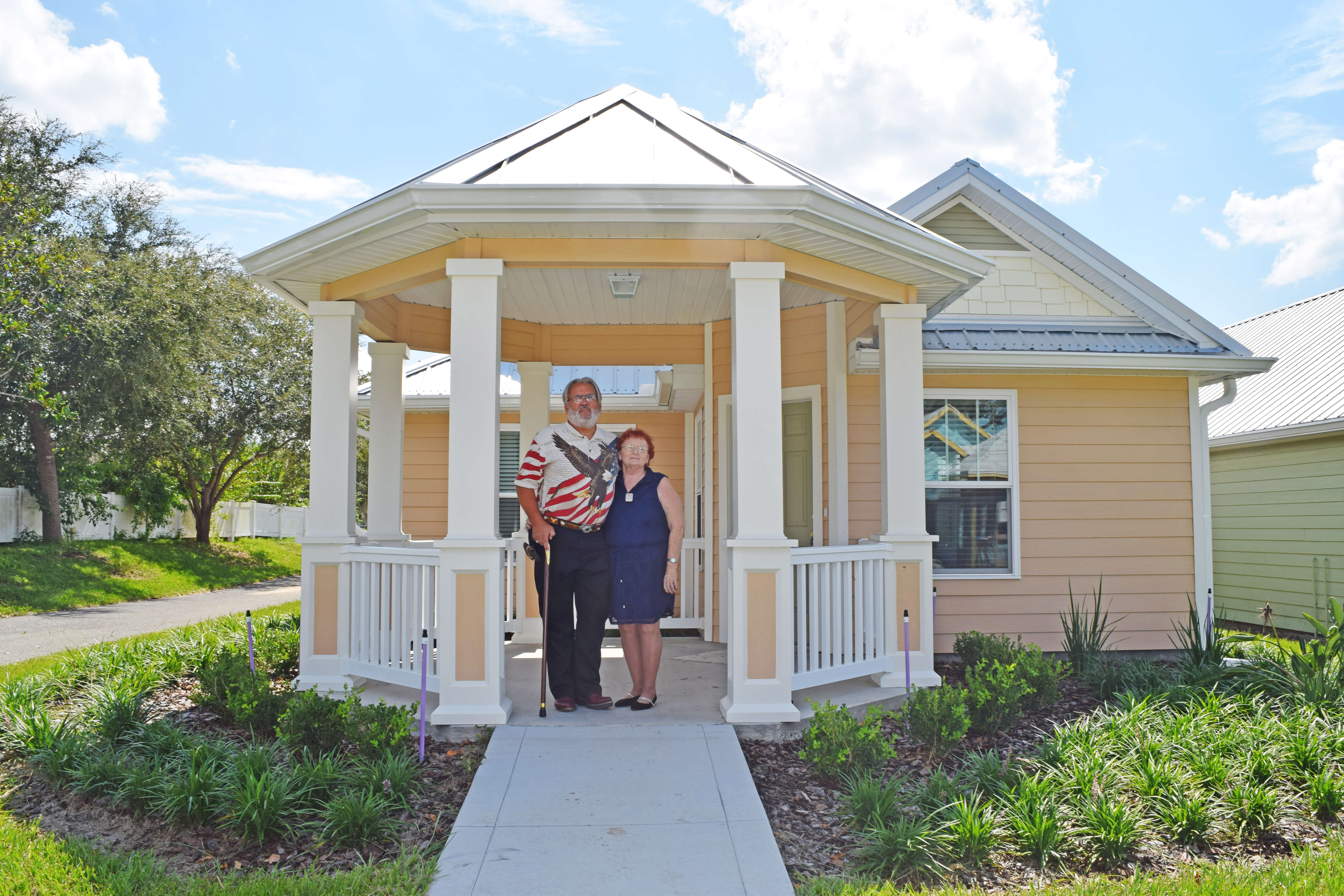 New homeowners in the Veterans Village