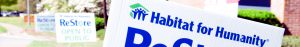 Habitat for Humanity ReStore logo signs