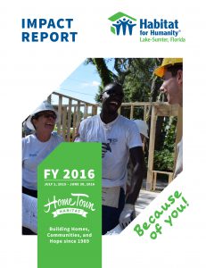 2015-2016 Impact Report cover