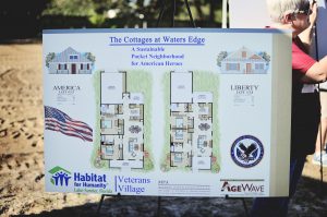 Floor plans for some of the veterans village homes