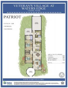 Veterans Village Patriot floor plan