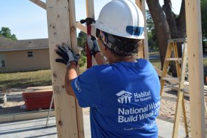 National Women Build Week 2017 volunteer