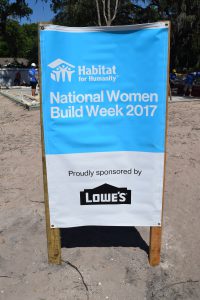 National Women Build Week 2017 banner