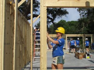 National Women Build Habitat Lake-Sumter staff hammering
