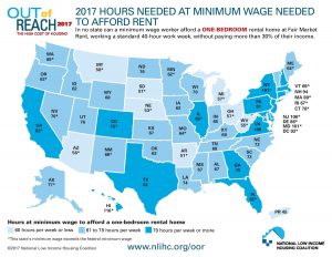 Out of Reach 2017 Minimum Wage Map