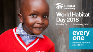 World Habitat Day 2018