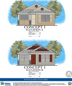 Coleman houses elevations