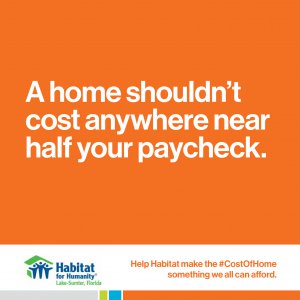A home shouldn't cost anywhere near half your paycheck.