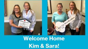 Welcome Home Kim & Sara