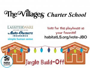 LassiterWare and The Villages Charter School vote for this playhouse 2021