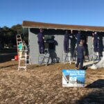 Church of God in Leesburg Spruce Up the Block Party with cadets painting