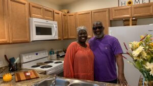 Sandra and Walter Young at their home dedication 2022