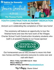 VCS YCA Family Dedication 2022