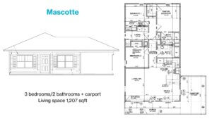mascotte 2022-2023 elevation & floor plan