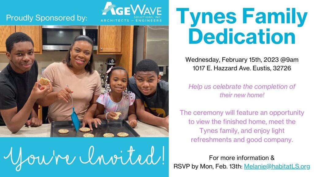 Tynes Family Dedication 2023