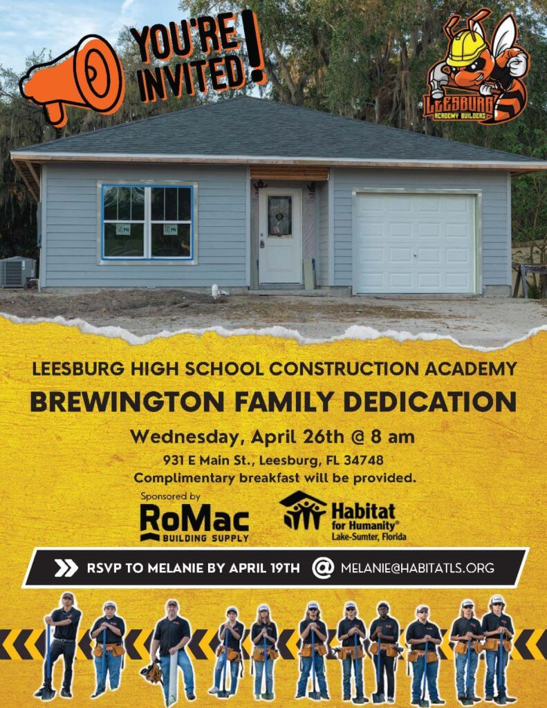 brewington family dedication flyer 2023